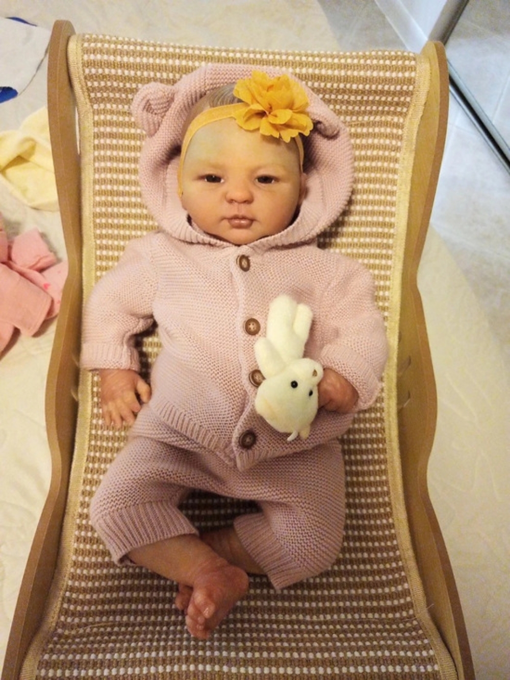 Elisa Marx Reborn Artist Doll Pink Floral Collectible